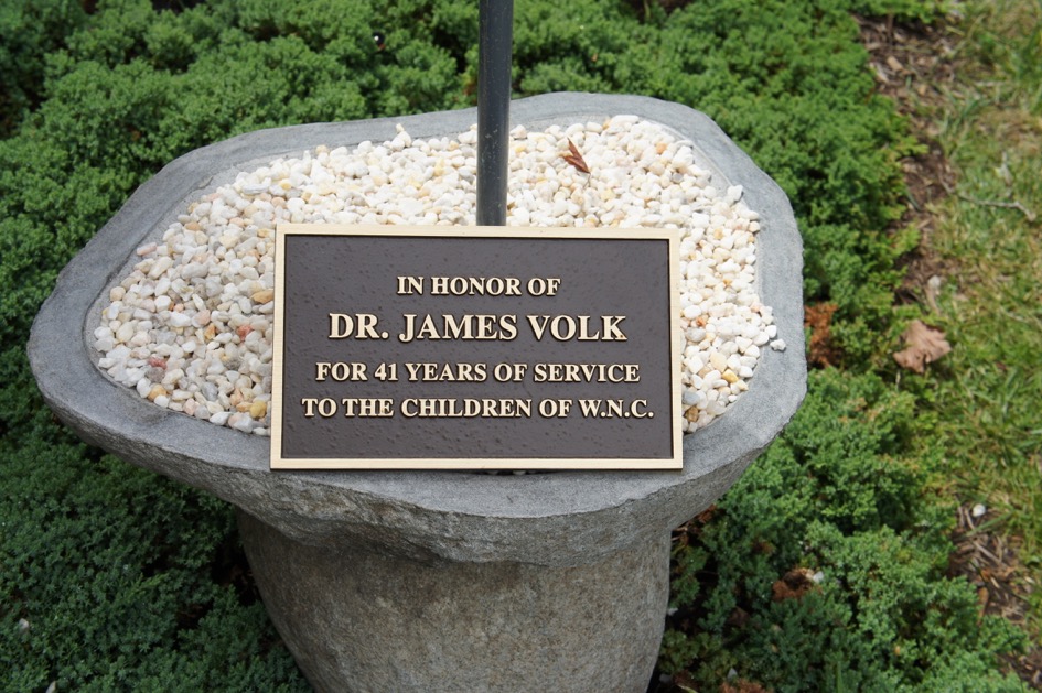 Dr. Volk Recognition plaque